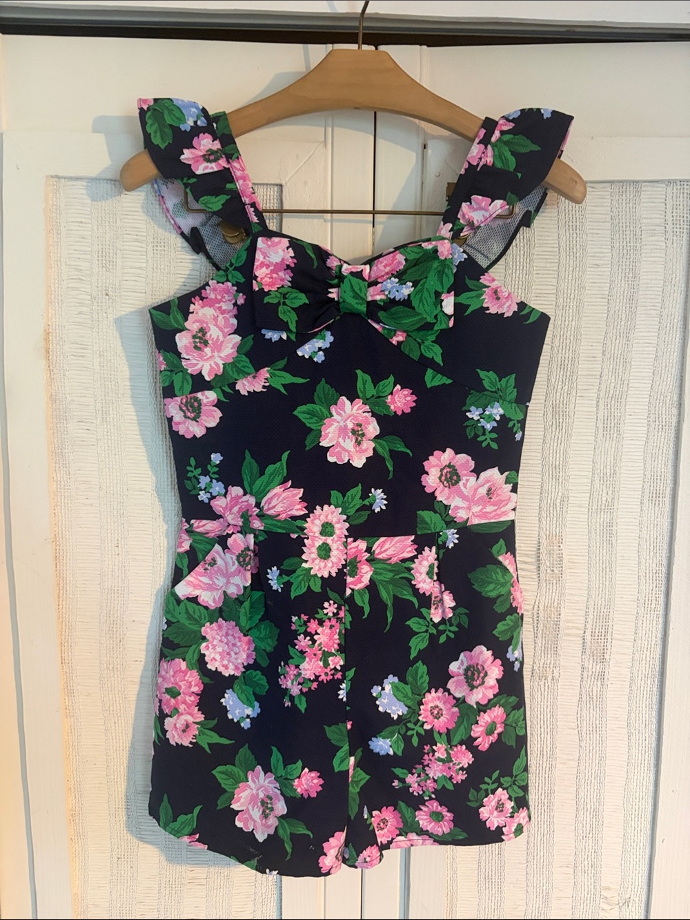 Janie & Jack Floral Romper NWOT SIZE 10